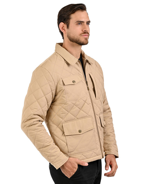 Chamarra WRANGLER para caballero en color Beige.